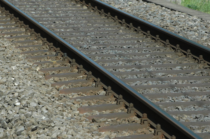 2K, architecture, solid, rock, railway tracks, train, day, gravel, sunlight, track, transportation, steel, railroad Track, nature, no people, pattern