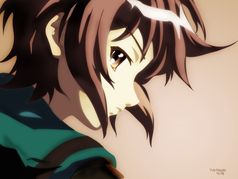 close up, profile, close-up, plant part, lifestyles, illuminated, portrait, wall - building feature, nagato yuki, female likeness, art and craft, indoors