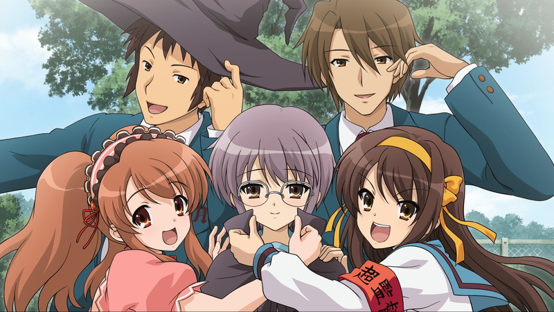 The Melancholy Of Haruhi Suzumiya, Haruhi Suzumiya, Yuki Nagato, Anime, Suzumiya Haruhi no Yuuutsu, Mikuru Asahina, 1080P, Itsuki Koizumi, Kyon (Haruhi