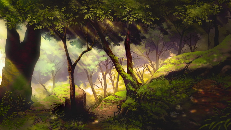 mitsu, scenic, com, forest, 243134, grass, nobody, konachan, original, tree, ura, 1080P