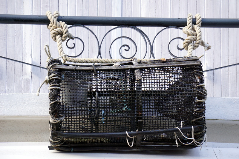 nautical vessel, 5K, white color, no people, traditional fishing, nasse, architecture, low angle view, chain, wall - building feature, communication, lobster trap