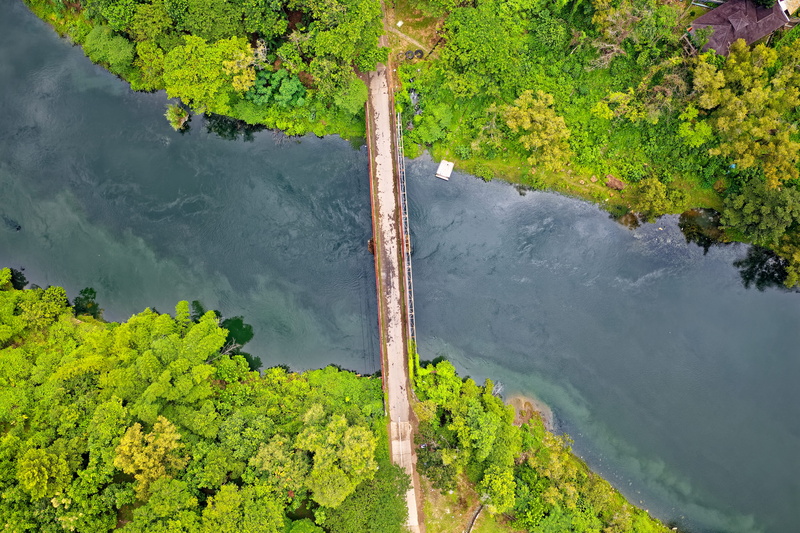 from above, grass, daylight, sight, birds eye view, nature, water, woods, aerial, tranquil scene, lake, drone footage, reflection, floating on water, river