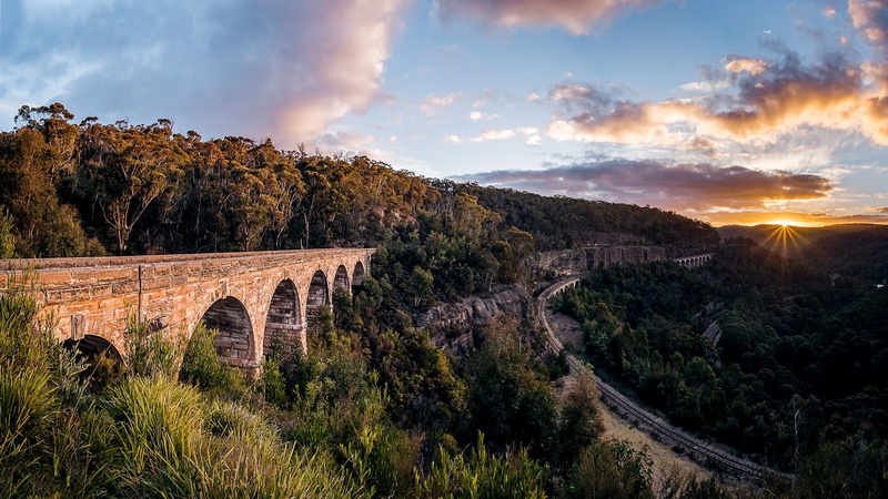 New South Wales, 1080P, Zig Zag Viaduct, Lithgow, Clarence