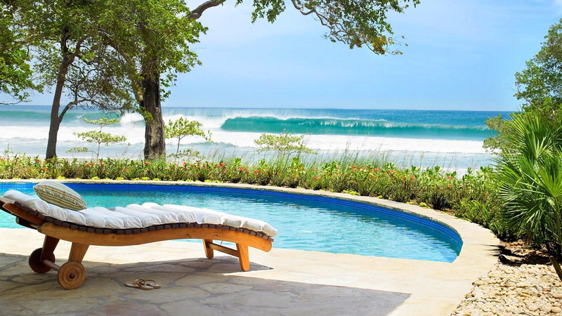 pool, 1080P, nature, ocean, hd, chair