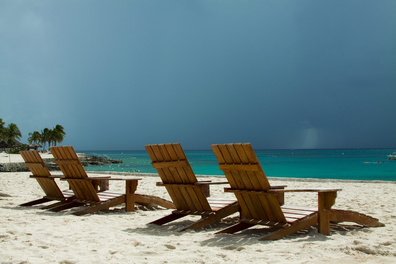 outdoor chair, summer, travel, sand, storm, island, beaches, tropical Climate, tourist Resort, idyllic, chair, beauty in nature, tranquil Scene, travel Locations