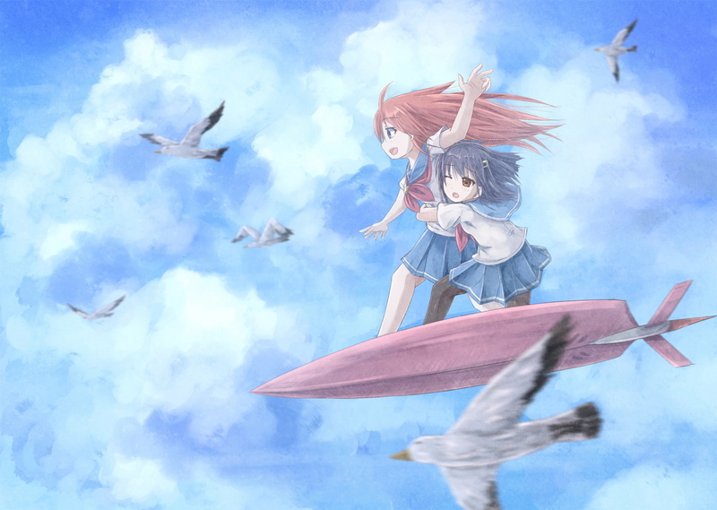 Flip Flappers, Kokona (Flip Flappers), 1080P, Anime, Papika (Flip Flappers)