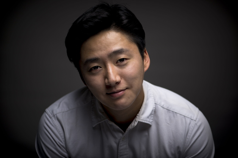 body part, portrait, black hair, one person, adult, white, studio shot, young adult, collard, 5K, gray, shirt, asian, colored background, male, close-up