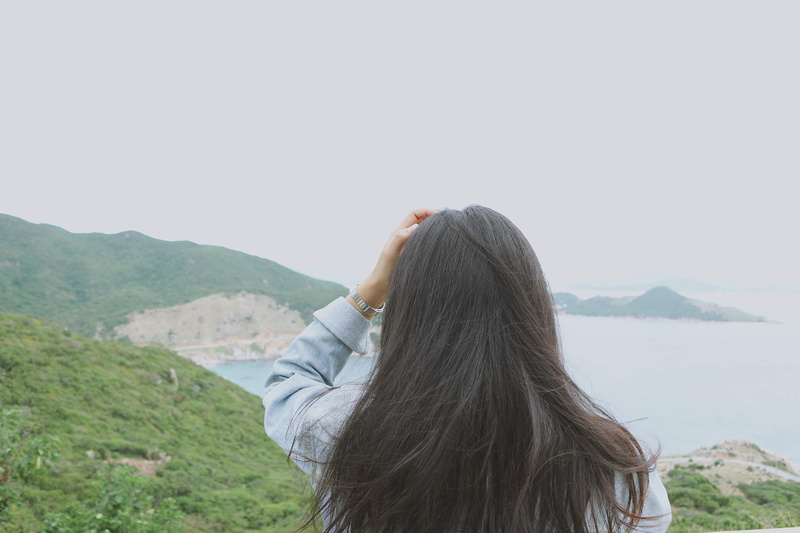 leisure activity, beauty in nature, long hair, nature, blackhair, mountain, day, hair, tranquility, water, ninh thuan, women, lifestyles, sky, 4K, real people