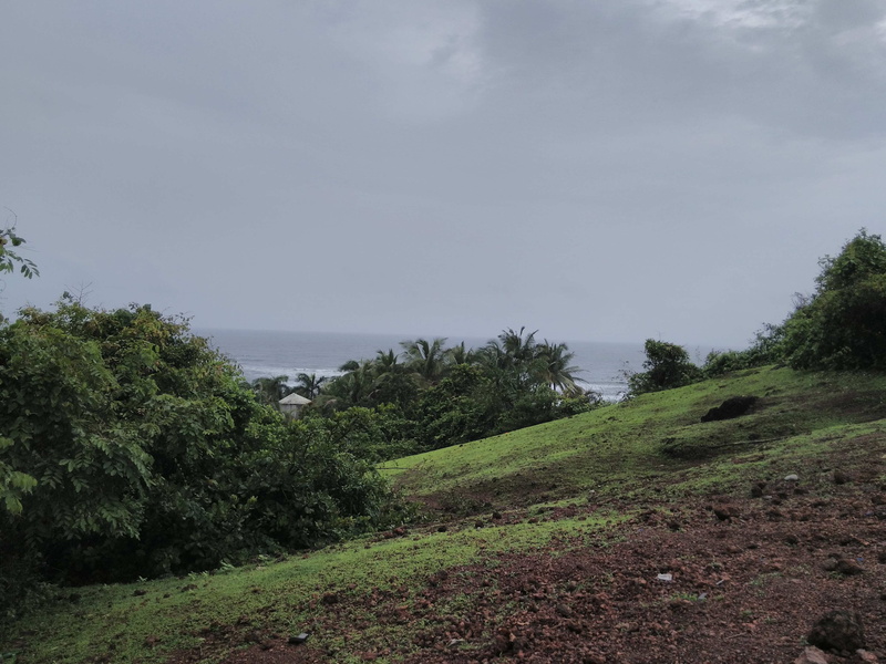 outdoors, tranquil scene, non-urban scene, sky, vagator, beach, scenics - nature, greenery, environment, tranquility, 4K, trees, foggy, cloud - sky, no people