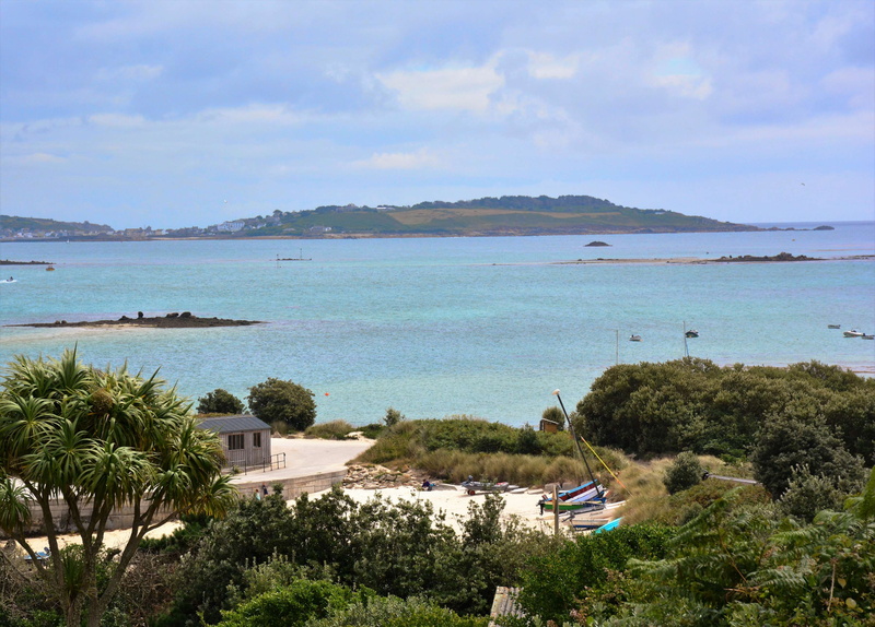 4K, beach, scenics - nature, land, mode of transportation, nature, day, scilly isles, islands, tranquil scene, nautical vessel, plant, sea, sky, bay, tranquility