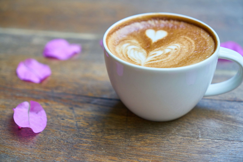 still life, flower, close up, coffee cup, heart, fresh, cappuccino, close-up, frothy drink, froth art, freshness, mug, breakfast, foam, cup of coffee, design