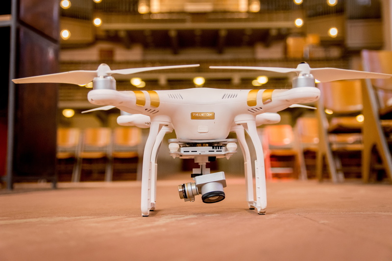 futuristic, illuminated, focus on foreground, propeller, aircraft, architecture, close-up, copy space, aerial photographs, drone, quadrocopter, multicopter