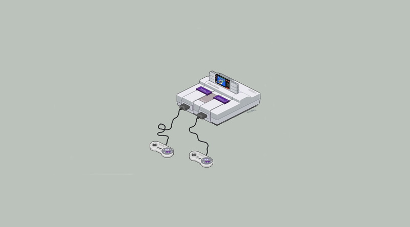 console, Super Nintendo, controllers, 2K, video games, minimalism, Super Famicom, Nintendo, retro games