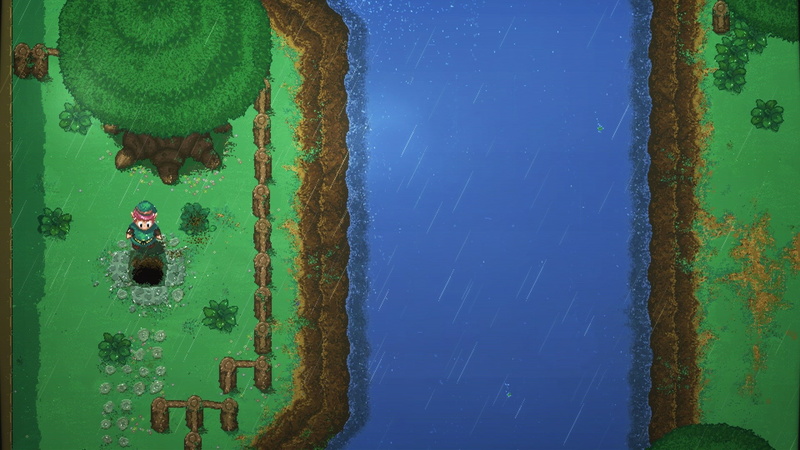the legend of zelda a link to the past, pool, no people, beauty in nature, high angle view, swimming pool, directly above, blue, outdoors, day, green color