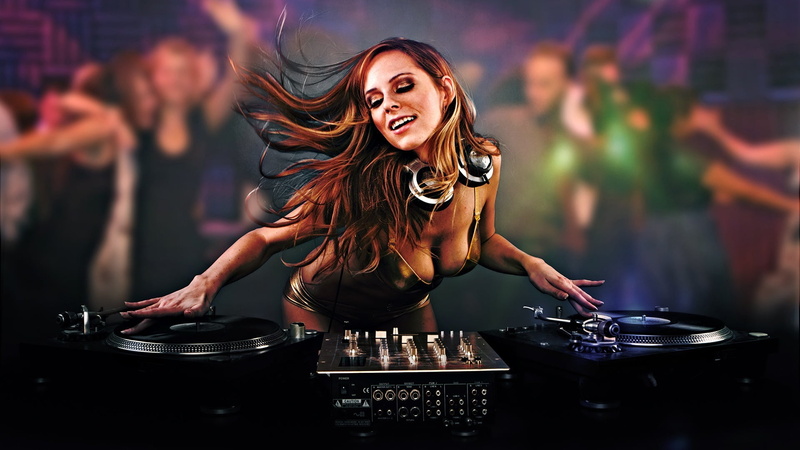 performing Arts Event, cheerful, headphones, DJ, radio Dj, adult, mixing, women, techno, caucasian Ethnicity, fun, music, arts culture and entertainment
