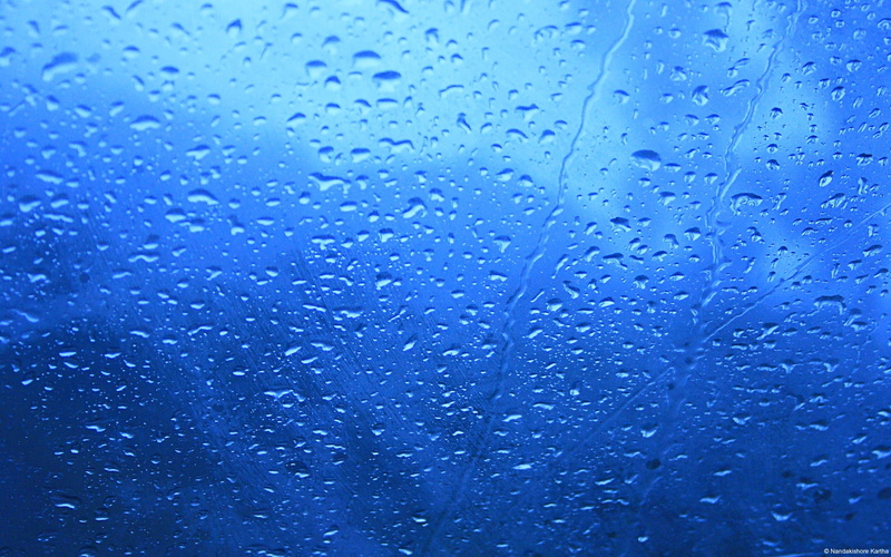 window, transparent, water, glass - material, theme, purity, drop, wet, no people, dew, close-up, rain, day, textured effect, blue, 1080P, full frame