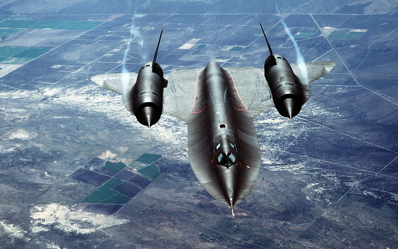 jet, 2K, sr, Clouds, Flying, Blackbird, fighter
