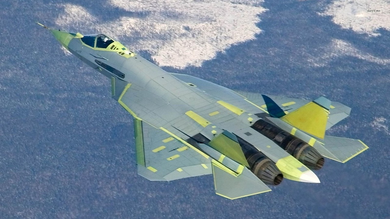 Jet Fighters, 1080P, Sukhoi Su-57, Airplane