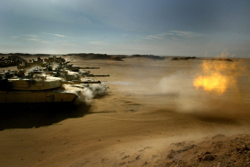 aerial view, dust, sea, outdoors, M1A1 Abrams, nautical vessel, color Image, landscape, travel Locations, scenics, Tank, sand, no People, 1080P, communication