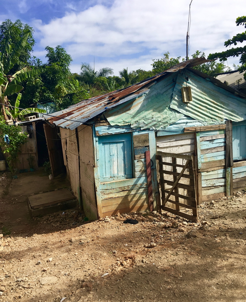 sky, dominican, building exterior, old, cabin, field, house, built structure, abandoned, nature, tree, cloud - sky, 2K, sunlight, land, wood, santo domingo