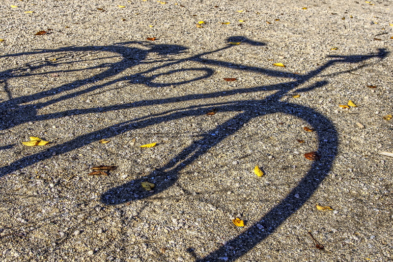 contrast, bike, bicycle, gravel, sign, no people, 5K, art and craft, city, land, day, hispanic, cycling, silhouette, pattern, hdr, sunlight, full frame