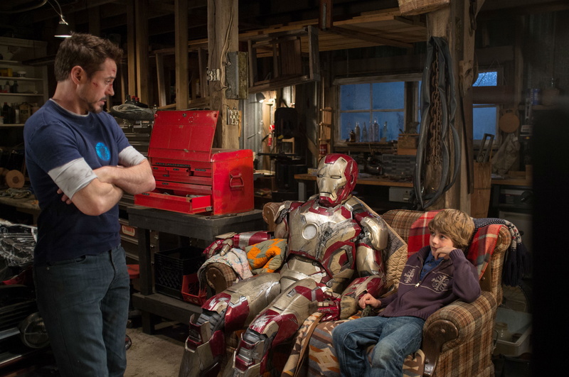 Ty Simpkins, garage, costume, 2K, Robert Downey Jr., Iron Man 3