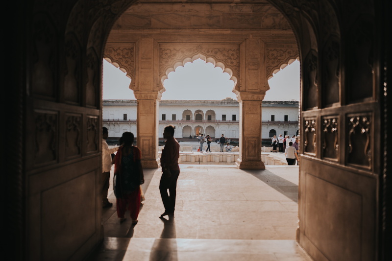 balcony, indian architecture, two, travel destinations, explore, arch, arcade, architectural column, built structure, tourist, temple, standing, day, history