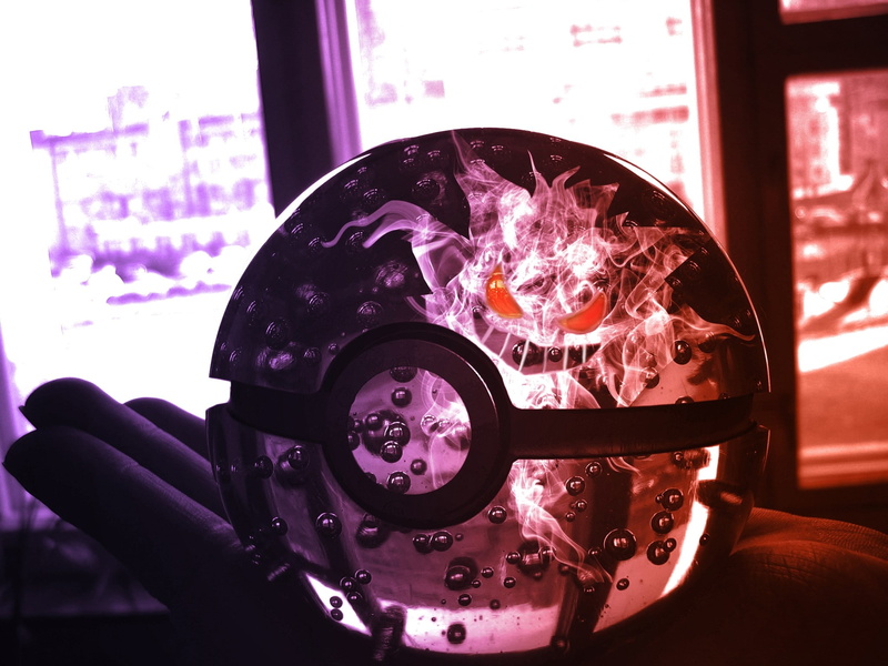 art, gengar, games, hd, 1080P, poke, pokemon, anime, video, Video Games, balls, x