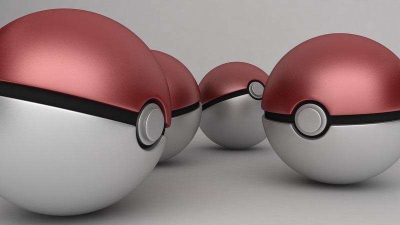 x, anime, d, 1080P, pokemon, hd, balls, poke, art, Poke Balls