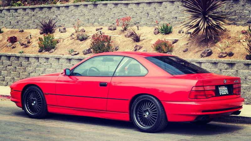 red cars, 1080P, BMW, car, serie 8