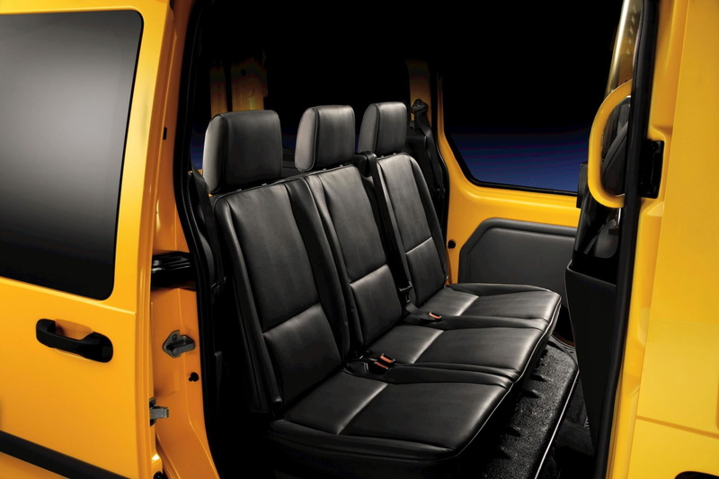 passenger cabin, empty, indoors, ford, public transportation, chair, transportation, leaving, yellow, absence, modern, vehicle interior, no people, land vehicle