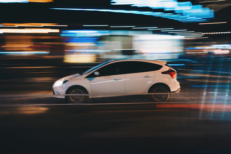 vehicle, car, motion, mode of transportation, background, 5K, no people, photography, street, hatchback, road, city life, long exposure, time, lapse, lights