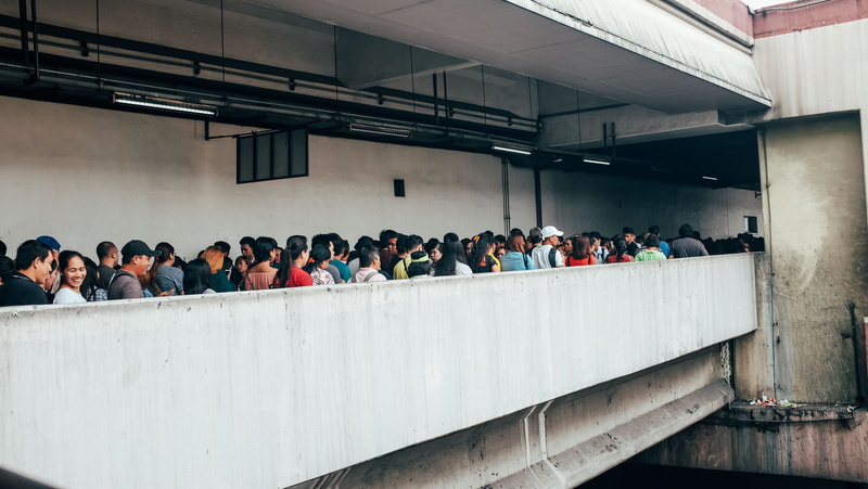 smile, travel, manila, togetherness, day, women, 4K, group of people, people, adult, real people, trainstation, indoors, large group of people, street