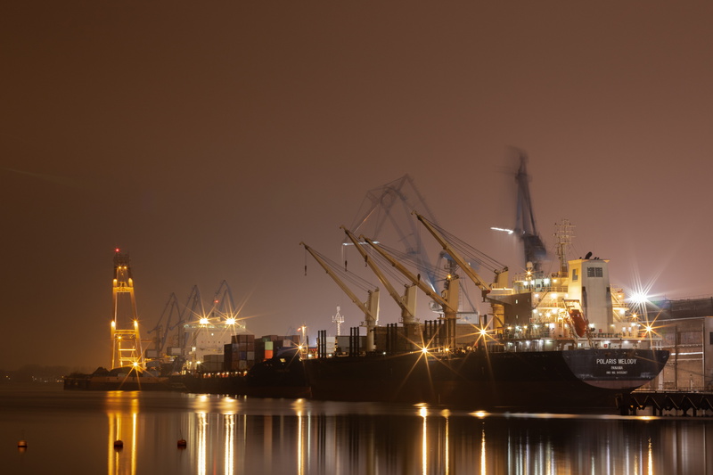 nautical vessel, night, transportation, cargo, architecture, business, industry, 5K, shipping, pier, logistics, commercial dock, mode of transportation
