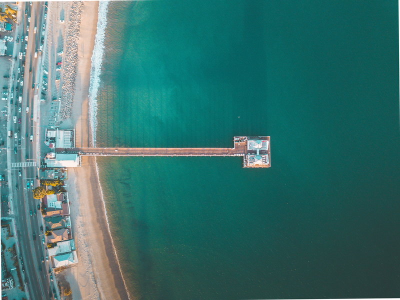 no people, industrial ship, ship, nautical vessel, water, bay, green, container ship, 4K, sea, view, transportation, aerial, outdoors, ocean, cargo container