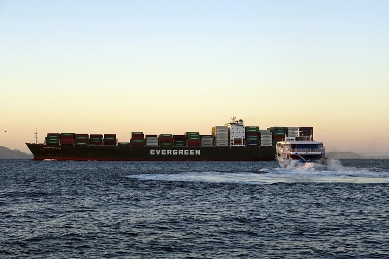 freight, 2K, copy space, cargo container, nature, cargo liner, transport, business, san francisco, cruise ship, trading, usa, motion, sea, freight transportation