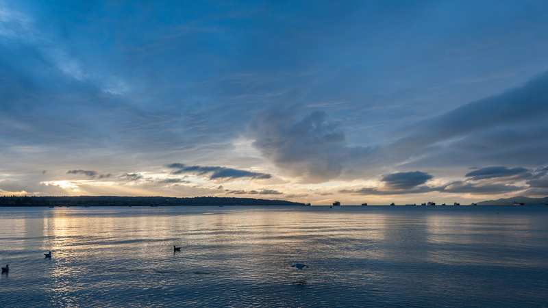 no people, scenics - nature, cargoships, idyllic, clouds, sea, bay, cloud - sky, water, nature, cargo, ships, beauty in nature, canada, blue, vancouver