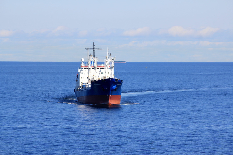 mode of transportation, clouds, Blue, scenics - nature, Water, transportation, blue, outdoors, water, waterfront, finnish bay, ship, beauty in nature, horizon over water