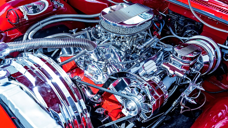 motorcycle, backgrounds, motor, engine compartment, full frame, shiny, mode of transportation, metal, automobile, vehicle, close-up, red, wheel, day, auto