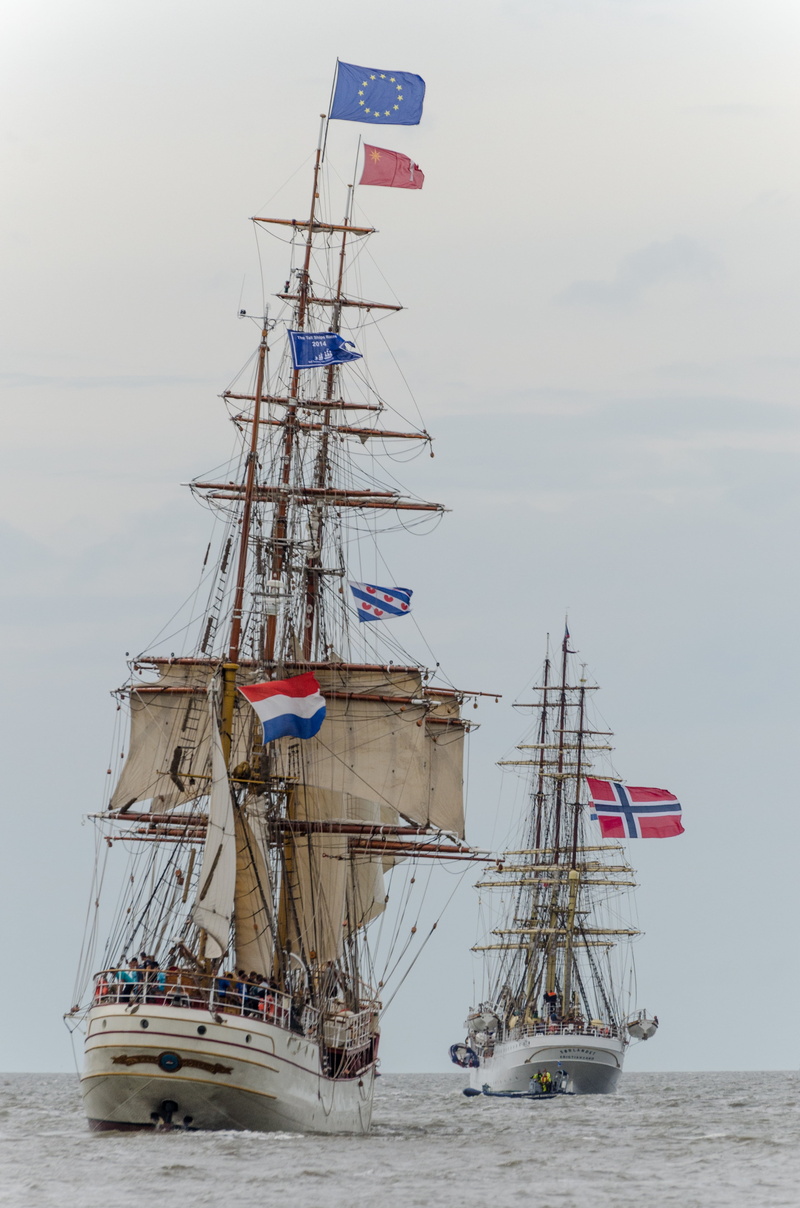 wadden sea, harlingen, sailing Ship, waterfront, mode of transportation, sørlandet, transportation, sailing boat, independence, europe, tall ship race 2014