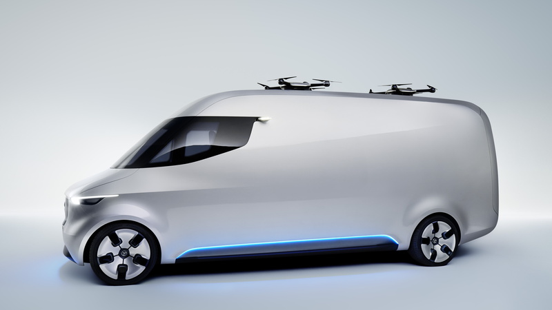 future, 5K, van, silver, electric car, concept, 5k, Mercedes-Benz Sprinter Vision Van