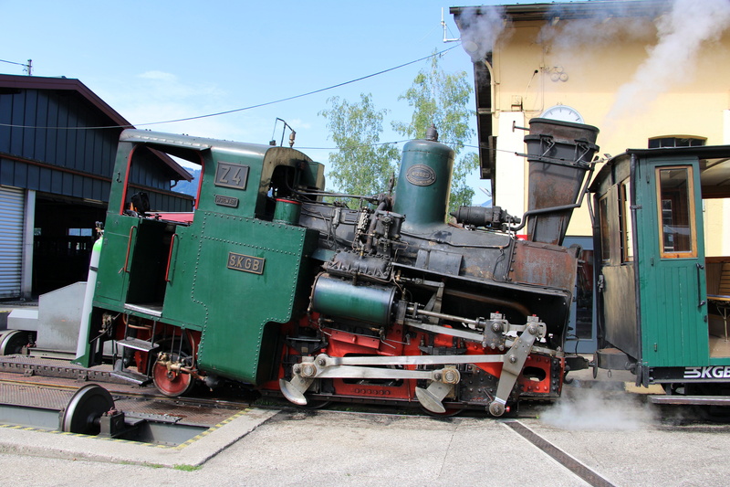 loco, mode of transportation, built structure, steam train, sky, day, 5K, austria, sheep mountain, rail transportation, locomotive, historically, steam