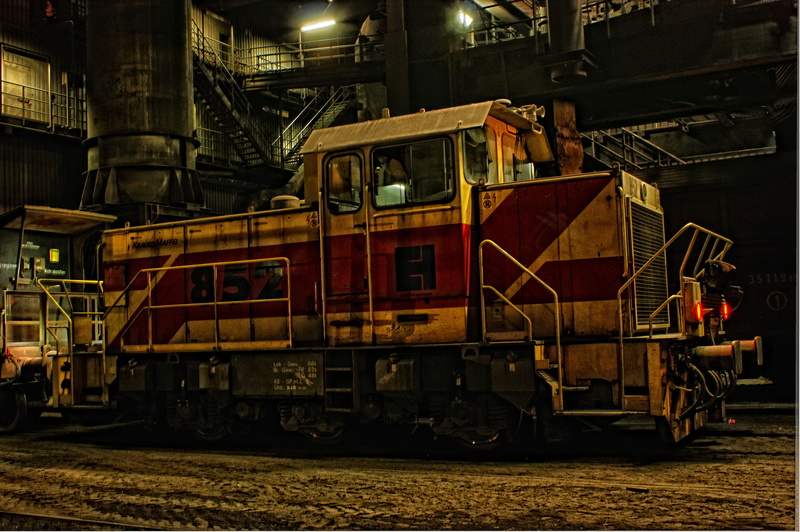 platform, hdr, strong, locomotive, yellow, metal, track, 4K, business, heavyweight, no people, loco, land vehicle, built structure, outdoors, switcher