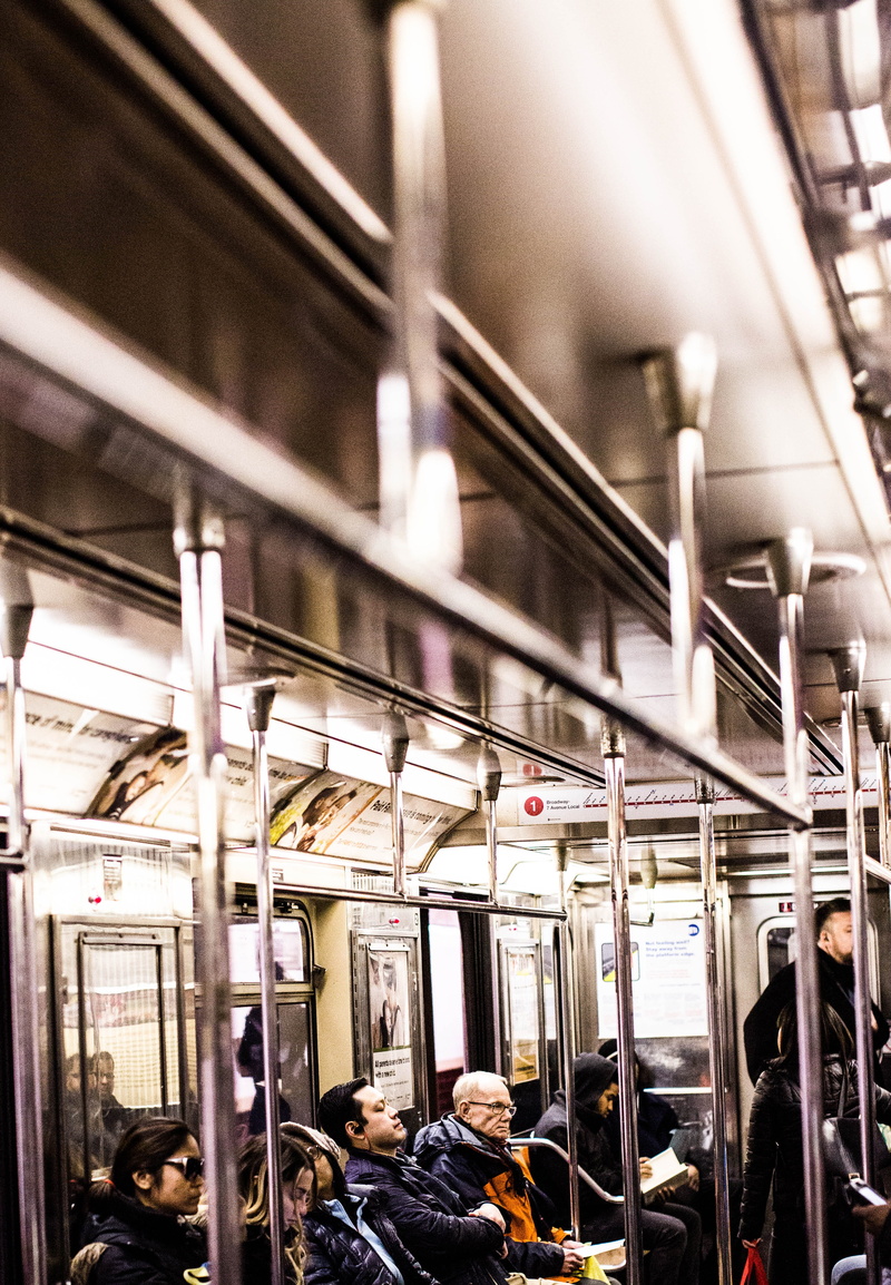 vehicle interior, rail transportation, transportation, illuminated, train interior, train - vehicle, subway, journey, tram, group of people, commuter, bus