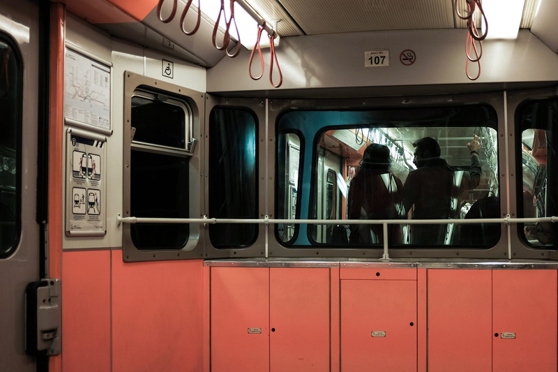 rail transportation, real people, mode of transportation, subway train, train, istanbulmetrosu, public, metrosu, women, adult, men, incidental people, publictransport