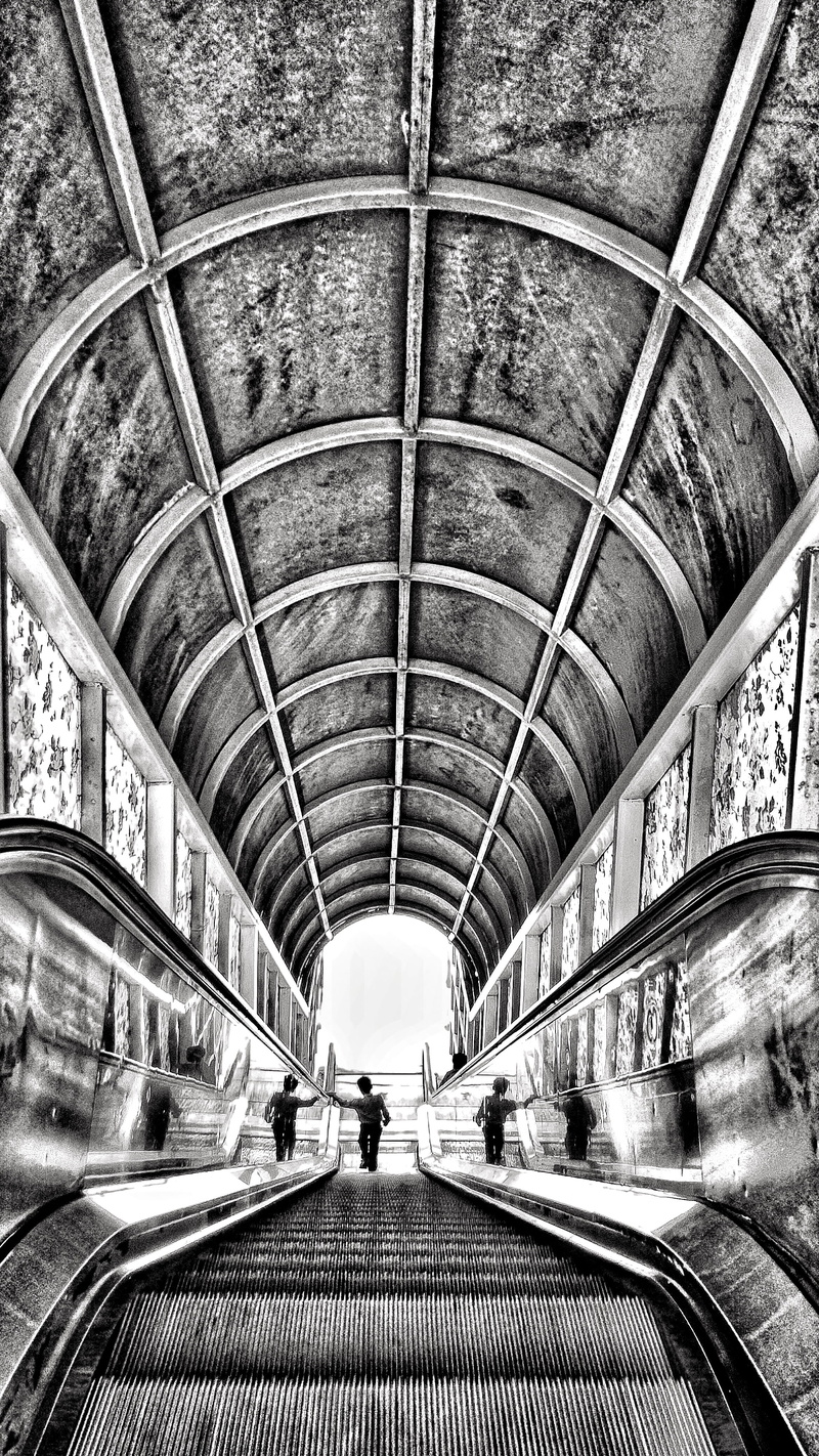 the way forward, travel, mode of transportation, built structure, lahore, group of people, architectural column, indoors, modern, public transportation