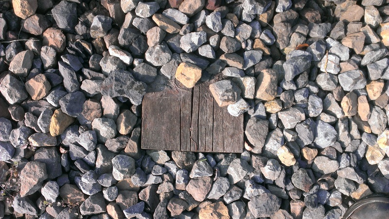 no people, gravel, abundance, stack, railroad ties, day, background, pattern, track, gleise, tree, wood, threshold, track bed, nature, timber, log, outdoors