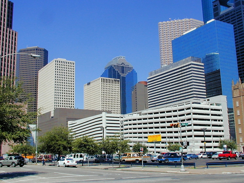 street, house facade, car, building exterior, houston, building, skyscrapers, nature, day, tall - high, uSA, facade, city, office, office building exterior