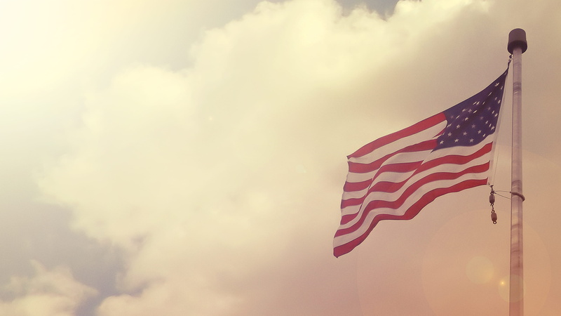 state, sun, pink, united states, freedom, pride, day, independence, american, states, pole, striped, 4K, dom, patriotism, star shape, environment, blue