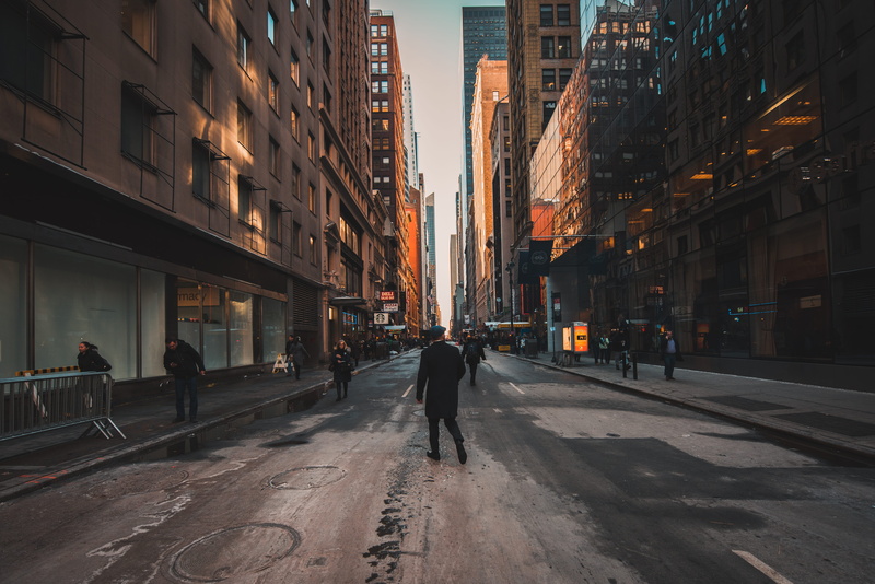 apartment building, nature, urban, building exterior, walking, incidental people, near, outdoors, building, men, new york, built structure, city life, city
